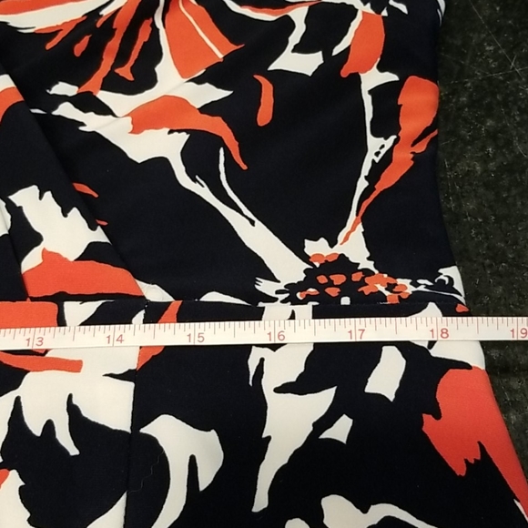 Navy & Orange Jones New York Dress EUC - Picture 9 of 15